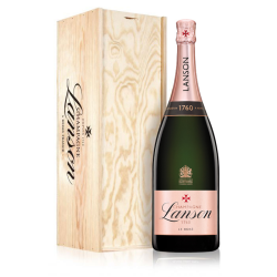 Buy & Send Lanson Le Rose Brut NV Champagne Magnum (1.5 litre)-Wooden Boxed